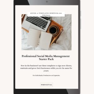 Social Media Manager Professional Editable Template