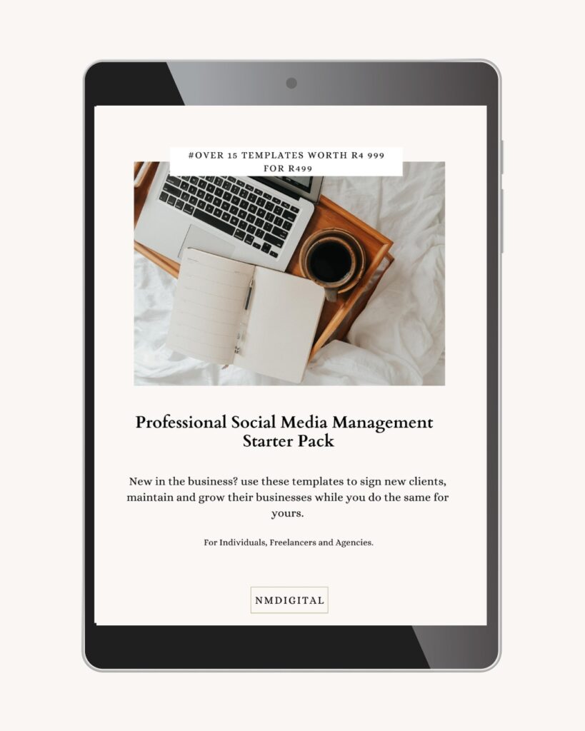 Social Media Manager Professional Editable Template